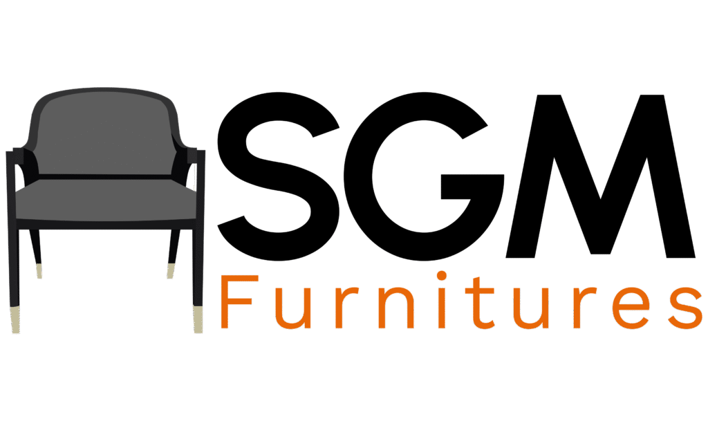 Empty black and white room with a single modern plastic chair – represents minimalist, stylish furniture design by SGM Furnitures.