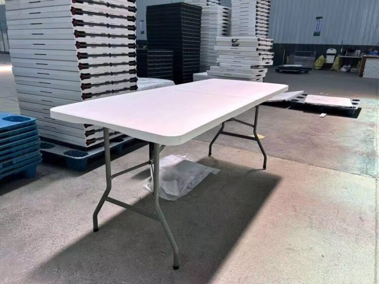 Prime Foldable Square Table in white – durable indoor table ideal for hospitals and cafes" Let me know if you want variations for different angles or color options.