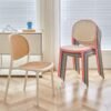Elegant Success Rattan Dining Chair with Textured Backrest