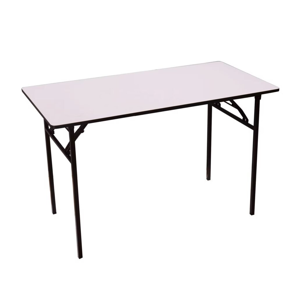Gem Student Table – Foldable, portable white study table for schools, conference halls, and indoor events" Let me know if you'd like a version tailored to a specific use case (e.g., school-only or product ad)